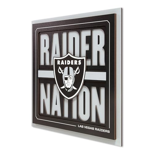 YouTheFan NFL Las Vegas Raiders Slogan Series 3D Wall Art