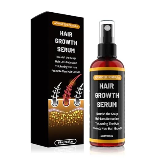Sérum spray cabello hombres/mujeres, acelera el crecimiento, previene la caída, con biotina y aceite de romero, favorece cabello y barba, suave, no graso, 60 ml