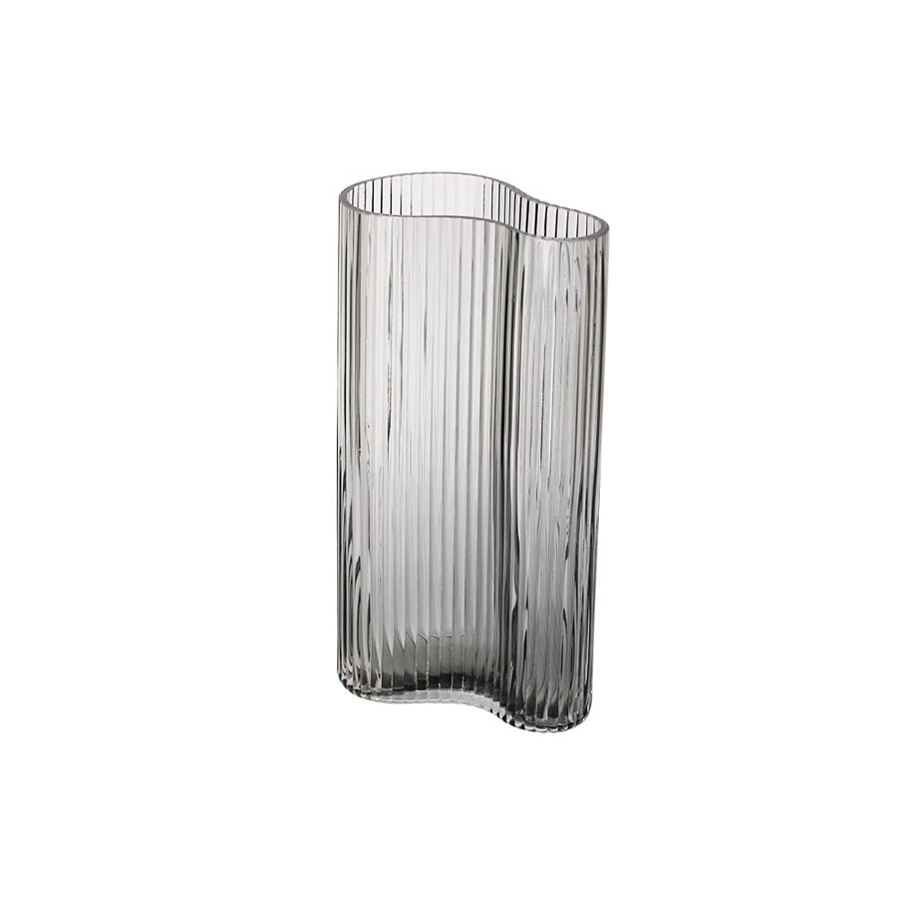 Vase en verre de forme spéciale gris pour une douce décoration haut de gamme