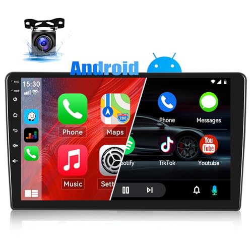 CAMECHO Android 13 Radio de Coche GPS para Opel Astra H/Zafira B/Corse C D,Radio 2 DIN Pantalla de 9 Pulgadas con Carplay...