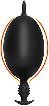 Unique Inflatable Upgraded Fullness Silicone High-Elastic Opener, Soft Textured Design with Discreet Base +Y8