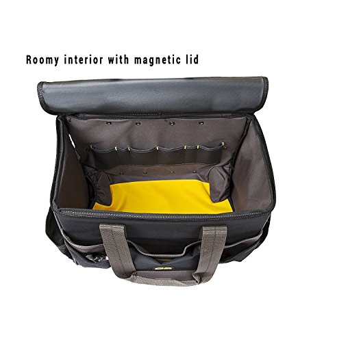 Clc Custom Leathercraft L258 Techgear Roller Tool Bag With Lighted Handle, 17 Inch #TOP7