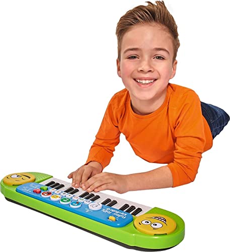 Simba 106834250 - My Music World Funny Keyboard, 32 Tasten, 8 Demos, 6 Rhythmen, 4 lustige Geräusche, 51x14cm, ab 3 Jahre