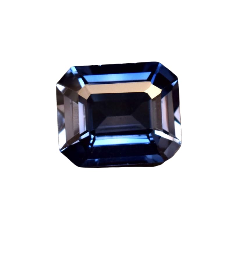 Saphir bleu naturel facetté résistant pour remplacer une gemme abîmée sur une bague