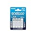 eneloop, AA/Mignon NI-MH Akku, 4er-Pack, Kapazität mit min. 2000 mAh, Ready-to-Use NI-MH Akkus, bis zu 2000 Mal wiederaufladbar, plastikfreier Verpackung, Standard, weiß MI 4 günstig Kaufen-eneloop, AA/Mignon NI-MH Akku, 4er-Pack, Kapazität mit min. 2000 mAh, Ready-to-Use NI-MH Akkus, bis zu 2000 Mal wiederaufladbar, plastikfreier Verpackung, Standard, weiß