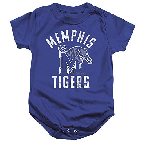 University of Memphis Official Memphis Tigers Logo Unisex Infant Snap Suit for Baby,Royal Blue, 6 Months