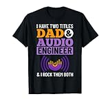 Ingeniero de audio Editor de música Barra de sonido Camiseta