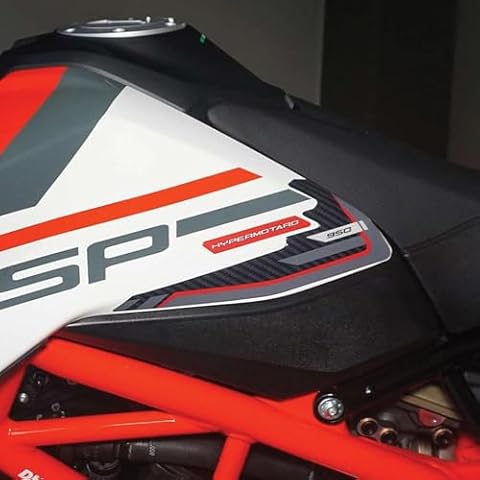 labelbike - 3D Stickers Decorations and Motorcycle Tank Protections Compatible with Ducati Hypermotard 950SP 2019-2024 Cover