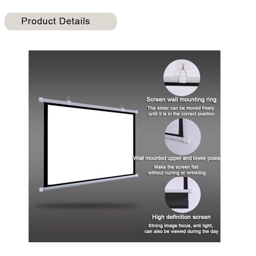 Pantalla Manual de Proyector 72" 4:3 miniatura 5