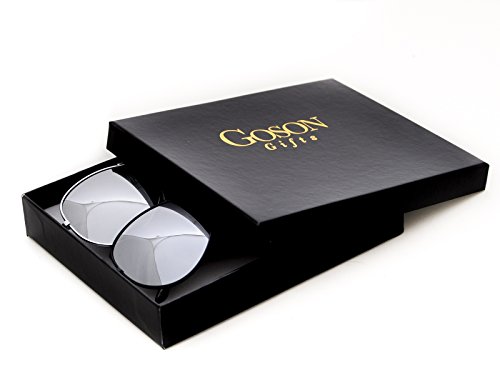 Goson Sunglasses Mirror Aviator Gift Box Set #TOP1