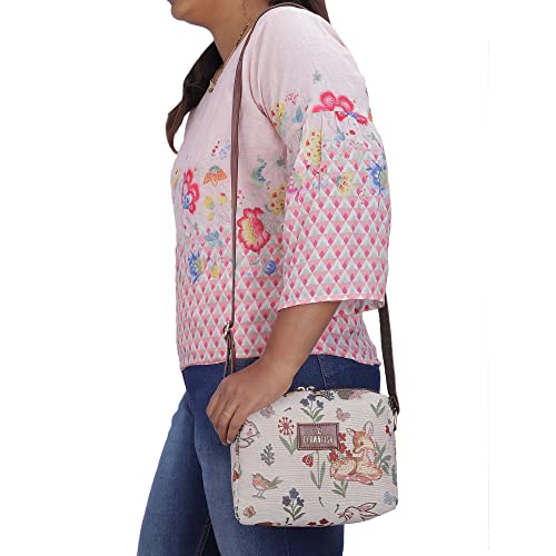 THE CLOWNFISH Adelina Series Sling for Women Faux Leather Casual Ladies Single Shoulder Bag For Women Crossbody Bag for College Girls