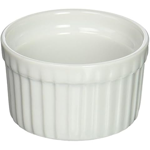 Bia Cordon Bleu 900002 White Porcelain Ramekin, 3 oz, White Cover