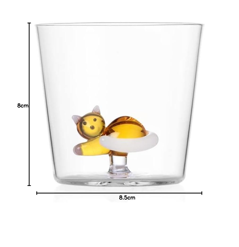 Ichendorf Milano Tumbler Pesce Colorato - Vetro Borosilicato Collezione Animal Farm | 35 Cl - Foto 6