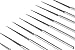 SE 10-Piece Diamond-Coated Tapered Bead Reamer Set - 2-¾ Inch Length, ⅛-Inch Shank, Compatible with Rotary Tools - Ideal for Jewelry Making, Crafts, and More - DF83611