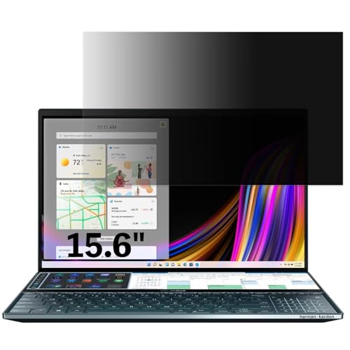 ASUS ZenBook Pro Duo UX581GV 15.6�C���` 16:9 �Ή� �`�����h�~�t�B���� �v���C�o�V�[�t�B���^�[ �u���[���C�g�J�b�g ���˖h�~ PC �p�\�R�� ���j�^�[ �̂������h�~ ��ʕی� �ی�V�[�g ���E�ȒP ���ʎg�p