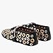 Bor Sint Fashion Buckle Ballet Flats Women's Delicate Metal Buckle with Rivet Holes Mary Jane Comfort Flats,black10