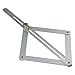 Urjumpea Corner Angle Finder, 0-170° Goniometer Ruler Construction Protractors Stainless Steel 4 Fold Angle Measuring Ruler Multifunctional Diagonal Ceiling Profiler for Woodworking