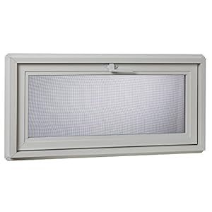 Park Ridge Products VBHI3218PR VBHI Vinyl Basement Hopper Window, 32″ x 18″, White