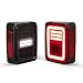 Upgraded Jeep Wrangler JK LED Tail Lights Smoked for 07-17 Jeep Wrangler Reverse Light Turn Signal Lamp Running Lights, 1 Year Warranty