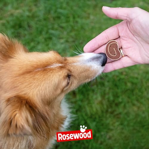 Rosewood Sushi Rolls Huhn & Seelachs – Weiche Leckerlis für Hunde mit Huhn und Seelachs, ohne Getreide, ohne künstliche Zusatzstoffe, 100 g