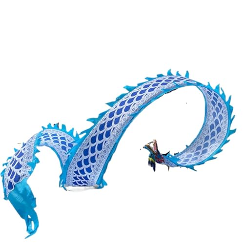 PZOFERLIN Cinta de Fitness para Danza del dragón Serpentina de Danza del dragón con Cabeza de dragón (Varios tamaños)(6 M (20 Ft))