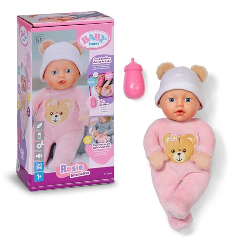 BABY born Interactive Rosie 30 cm Baby Doll with 6 Sound Functions