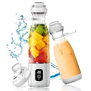 Portable Blender for Shakes and Smoothies, 300W Powerful Blender Smoothie Maker, 3X More Power than Mini Travel Blender, Strong Enough to Crush Ice, Fruits|OUSMIN Blender BravoS(4th Gen-Basic Version)