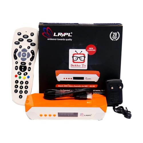 Image of LRIPL LR29DT MPEG-4 Full HD Set Top Box with WiFi, Free to Air- Without Recharge Orange