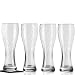 Produktbild Leonardo Weizenbierglas Optic Maxima Set/4 TLG. mit 4 gratis Dekokaufhaus Untersetzern, Hefeweizenglas Bockbierglas Weizenglas