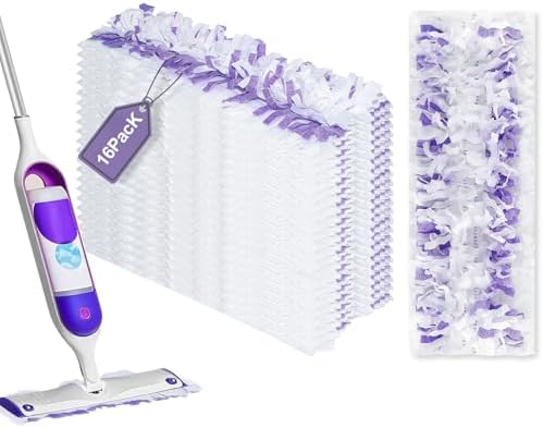 16 Pack Disposable Mopping Pads Refills for Swiffer PowerMop Multi-Surface,Swiffer Mop Pad Replacement Kit for Floor Cleaning
