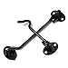BE-TOOL Cabin Hooks, 2pcs Gate Hook and Eye Swivel Latch For Holding Open Shed Doors, Garden Gates, Cabinet Doors and Windows(6