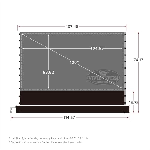 Projector Screen and Stand 120 Inch