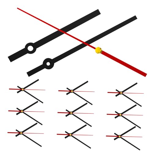 HANABASS 10セット 耐摩耗性プラスチック時計針 掛け時計用交換パーツ 修理 製作対応