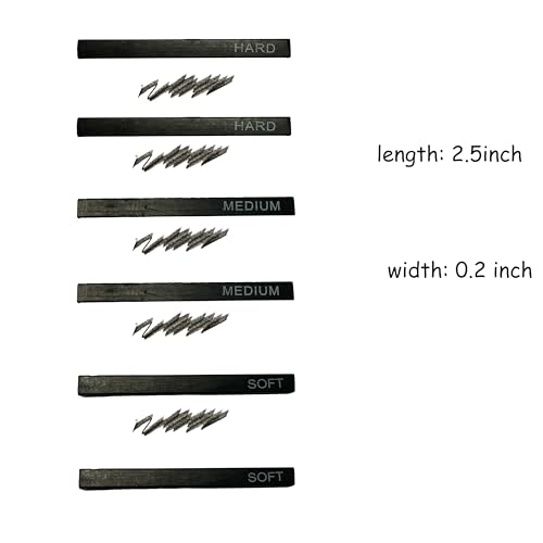 Annecosk ANNE001 Compressed Charcoal, Square Vine Charcoal Sticks thumb #1