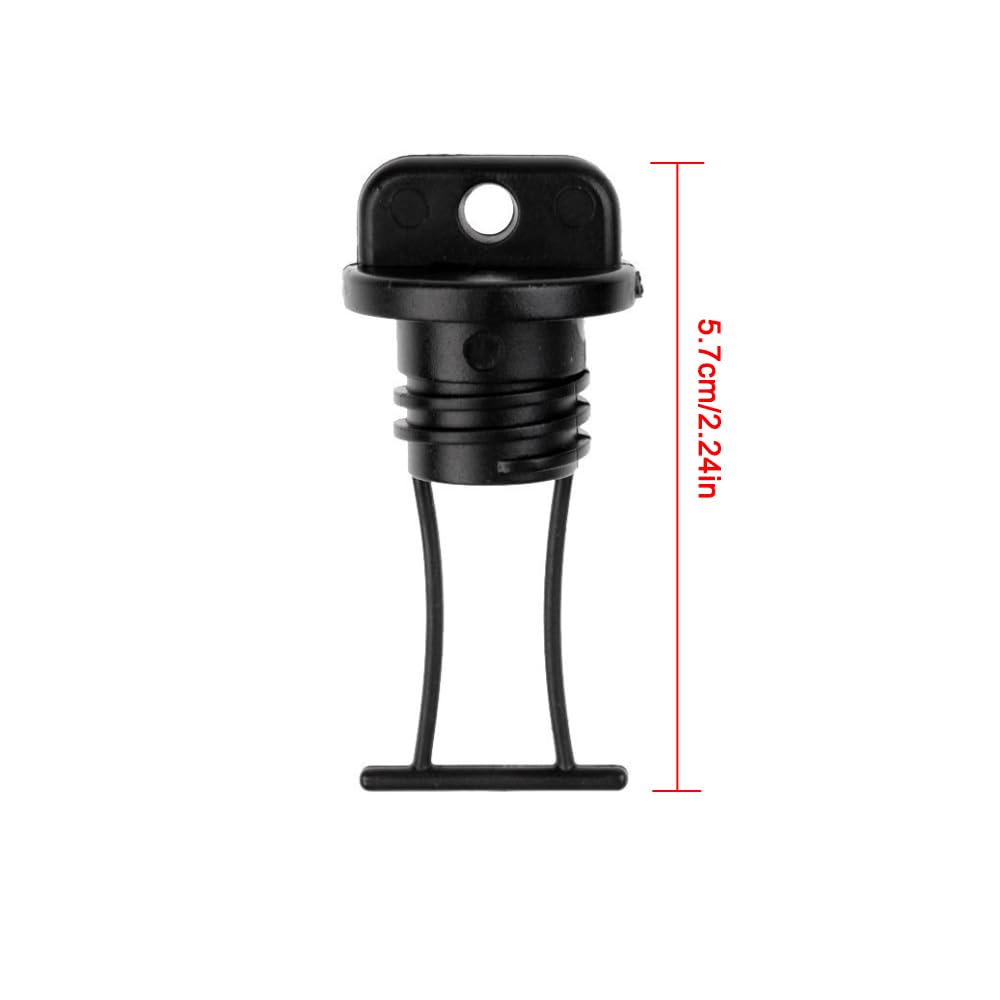 SagaSave Kit di tappi di scarico universali per kayak, 2 pezzi, tappi di scarico filettati, kit di tappi per kayak, accessori per canoa e barca
