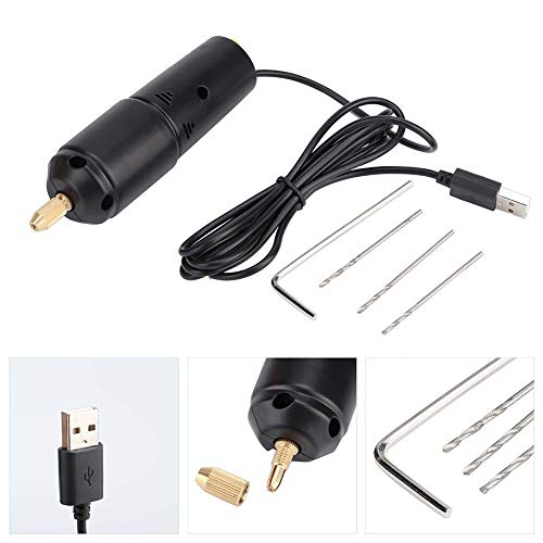 Taladro eléctrico portátil 5V con diseño manual y alimentación USB miniatura 4