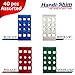 Handi-Shim Heavy Duty Reusable Plastic Construction Shims for Spacing, Leveling, Plumbing and More - 40 Piece Assorted Pack (4 Sizes: 1/32
