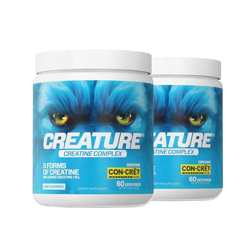 CREATURE® Creatine Complex - Creatine Monohydrate Powder with 5 Types of Creatine Including...
