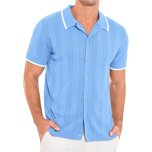 Camisa vintage con botones para el campo de golf y tardes de playa relajadas