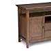 SIMPLIHOME Redmond SOLID WOOD 54 inch Wide Transitional TV Media Stand in Rustic Natural Aged Brown For TVs up to 60 inches for the Living Room and Entertainment Center
