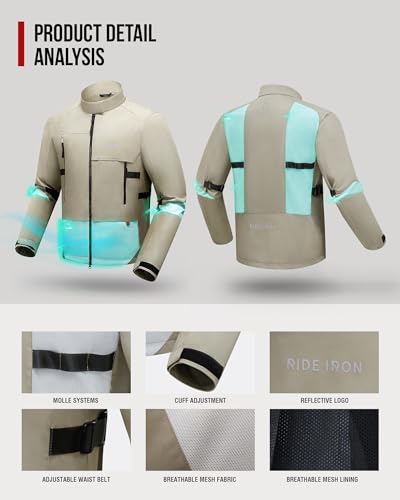 RIDEIRON Summer Motorcycle Jacket