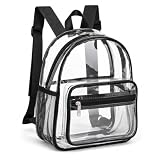 Mochila Transparente Bolsa para Eventos Estádio Shows e Festivais PVC Preta