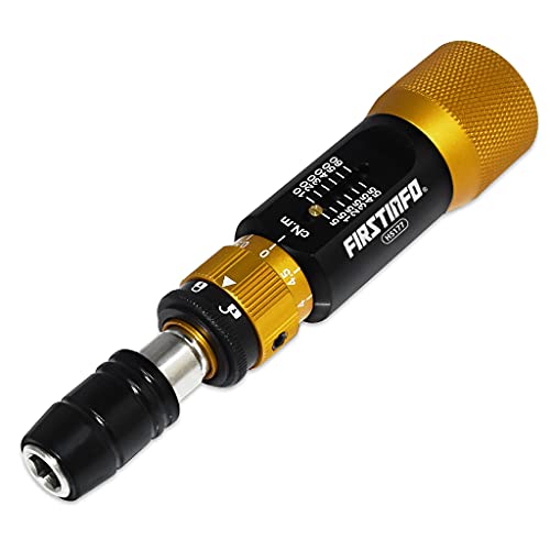 Image of FIRSTINFO H5177 Ultra Precision Certified Torque Limiting Screwdriver 5-60 cNm (0.05-0.6 Nm), 1 /4 Inch Universal Hex Quick Release Bit Holder