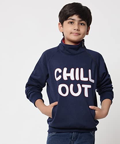 Image of Boys Fleece High Neck Sweatshirt
