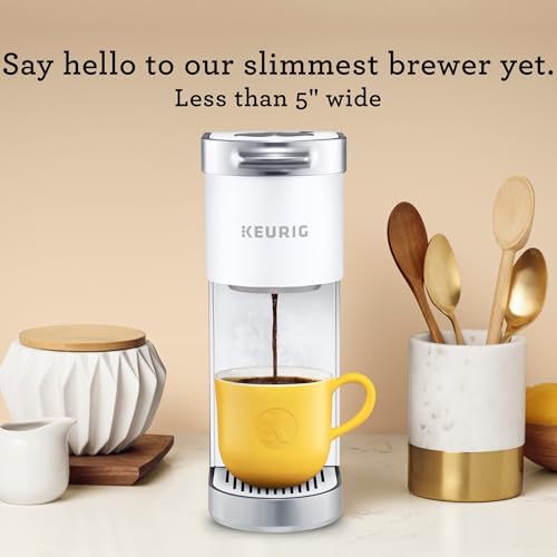 Keurig K-Mini Plus Single Serve K-Cup Pod Coffee Maker, with 6 to 12oz Brew Size, Stores up to 9 K-Cup Pods, Travel Mug Friendly, Matte White - image 4