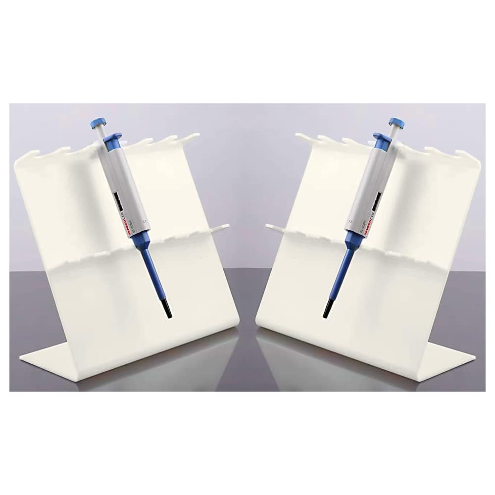2pcs Pipettor Stand?Laboratory Pipette Stand ?Plastic Pipette Rack Hold up to 6 Pipettors (Doesn't Include Pipettors)-picture-11