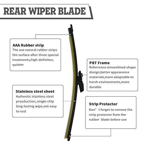 HODEE Rear Windshield Wiper Arm & Blade for VW Volkswagen Atlas 2017-2025 by HODEE - Used condition - Image 5