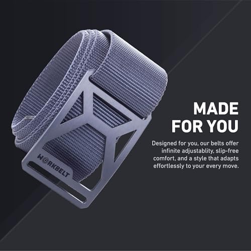 GRIP6 Tactical Pro Blue Steel 1.75" Wide Belt - Durable, No-Hole Belt for Men & Women4