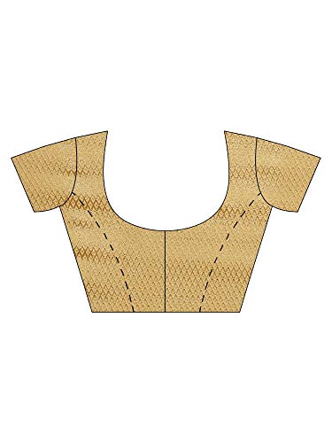 Image of AKHILAM Women's Chiffon Saree with Unstitched Blouse Piece(6BAHRN67)