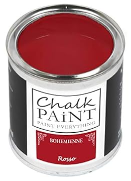 Chalk Paint Everything® Rosso (Red) – 250 ml Water-Based Chalk Paint for Shabby Chic Furniture, Décor, and Upcycling Projects – Non-Toxic, Easy to Apply